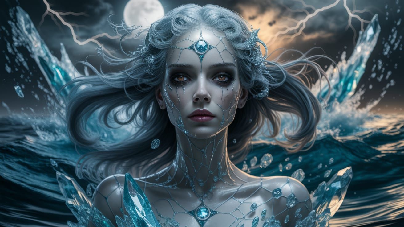 Biohazardous Apocalypse Queen in Surreal Digital Art