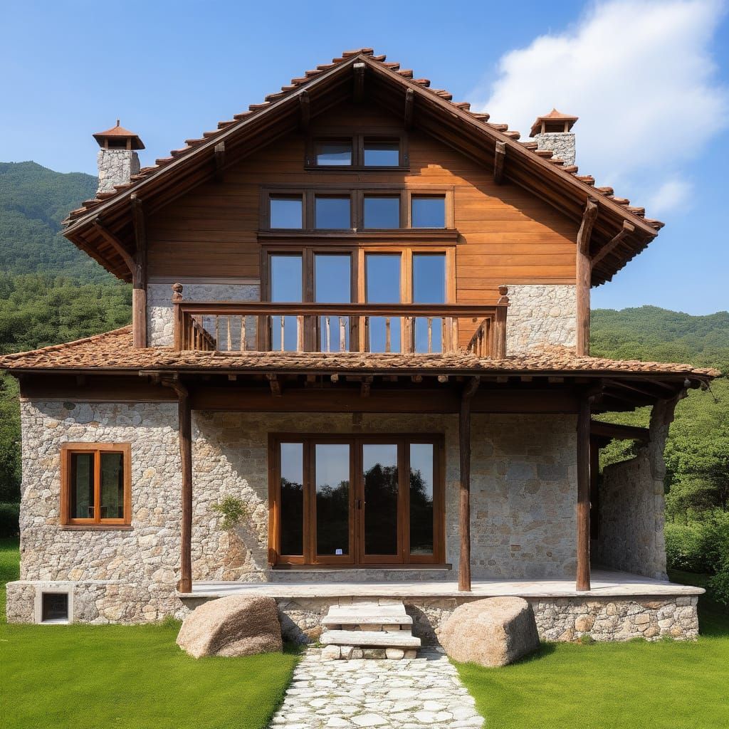 Charming Wooden Villa with Attic