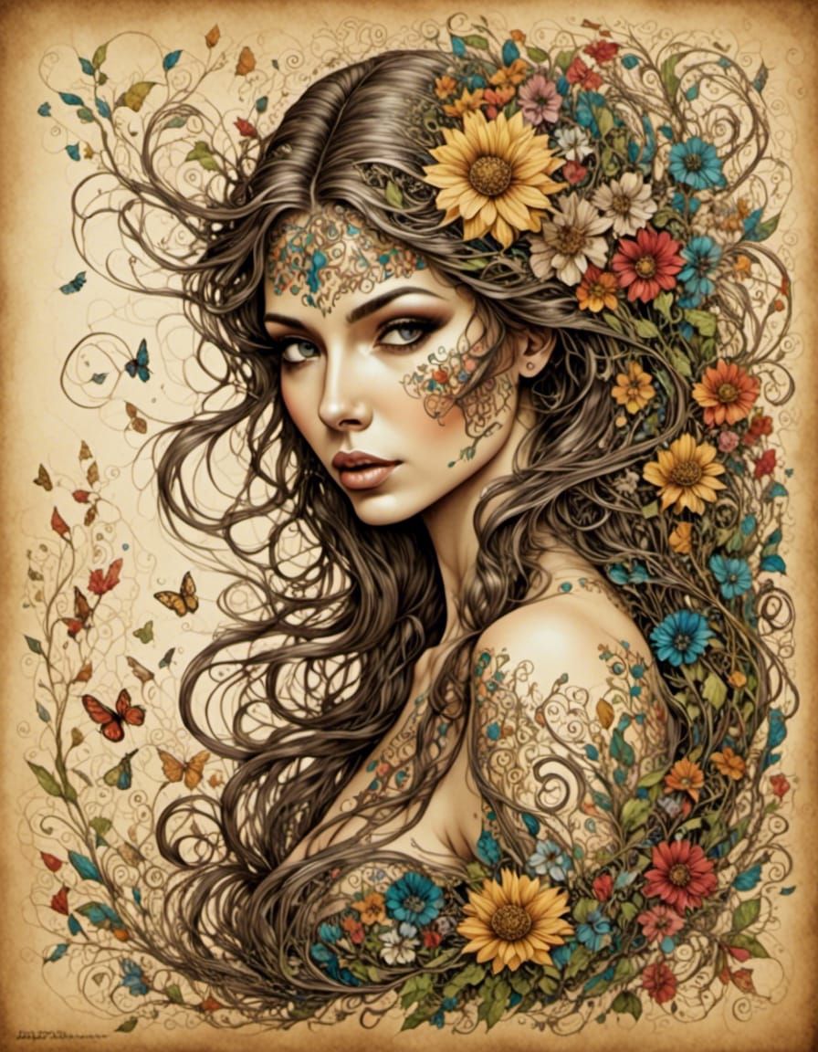 Surreal Fantasy Beauty in Boris Vallejo Style