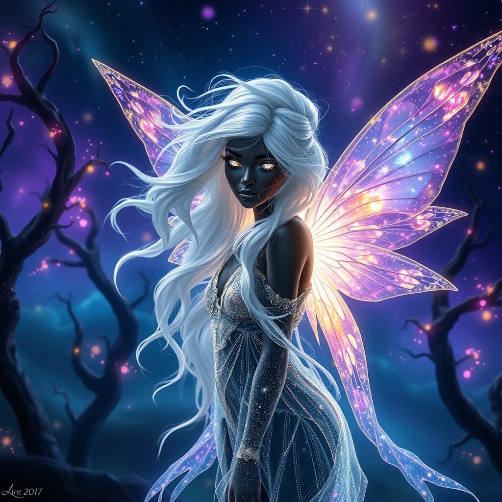 Ethereal Fairy in Dreamlike Landscape