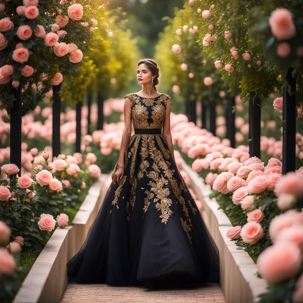 A Rose Garden and A Woman