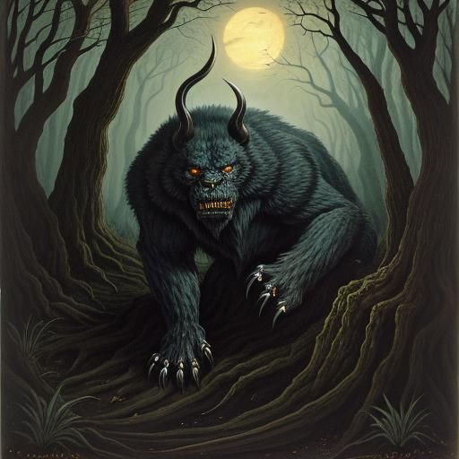 Mysterious Forest Predator Lurks in Shadows