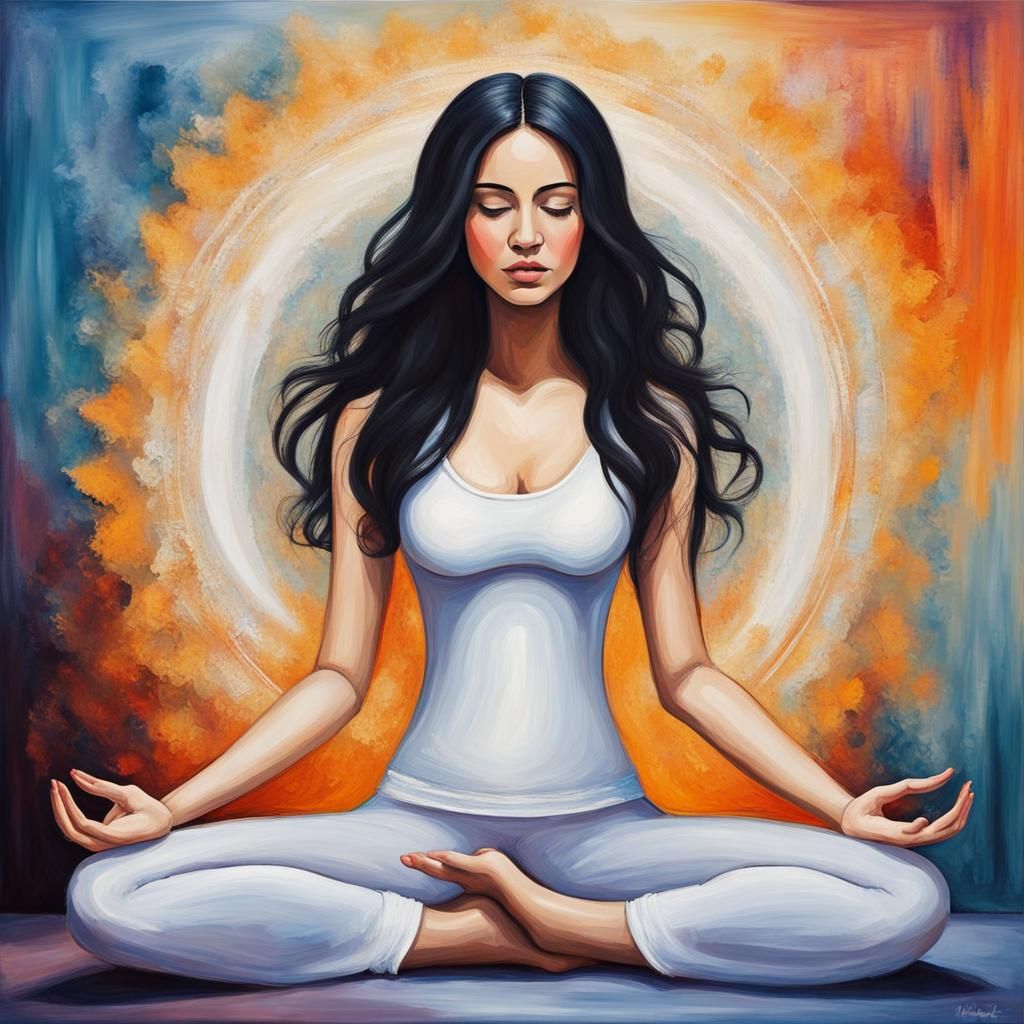 Mystical Goddess in Yoga Serenity
