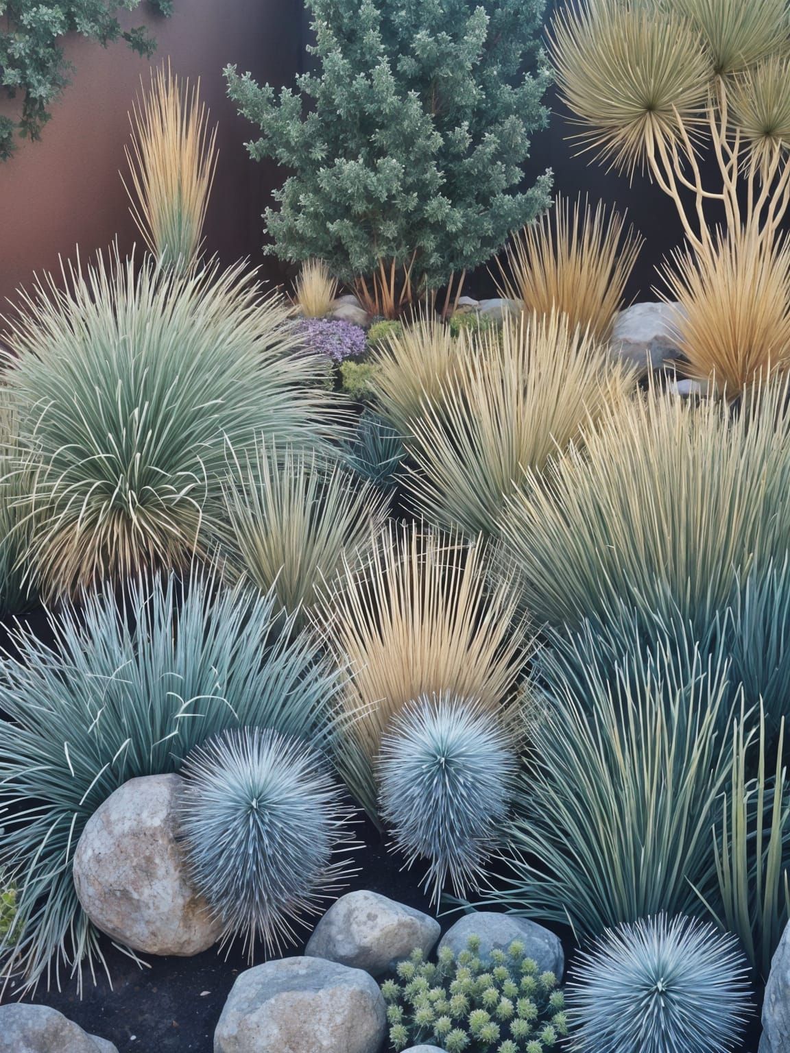 Succulent Tapestry in Earthy Colors