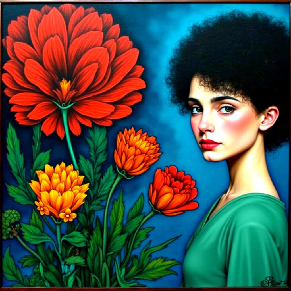 Masterpiece Painting of Beauty and Truth