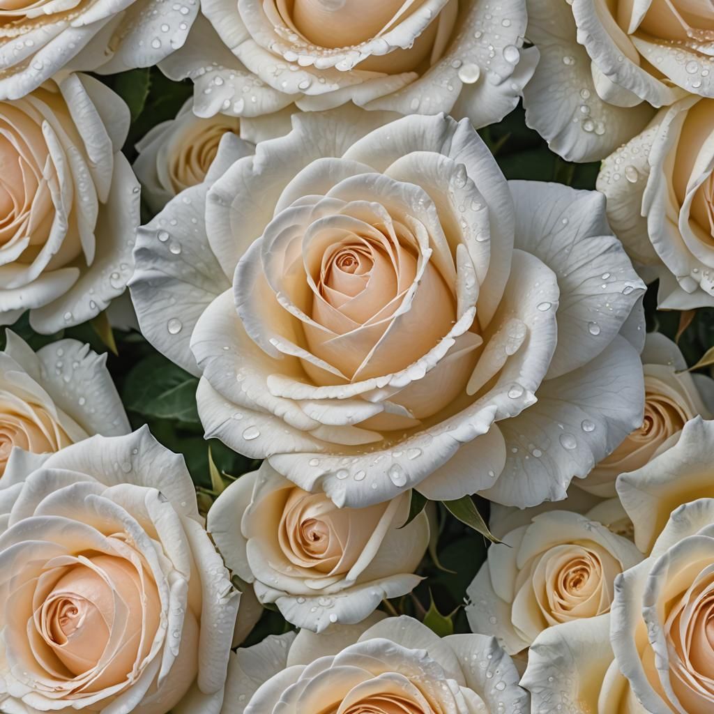Elegant White Rose Macro Photography