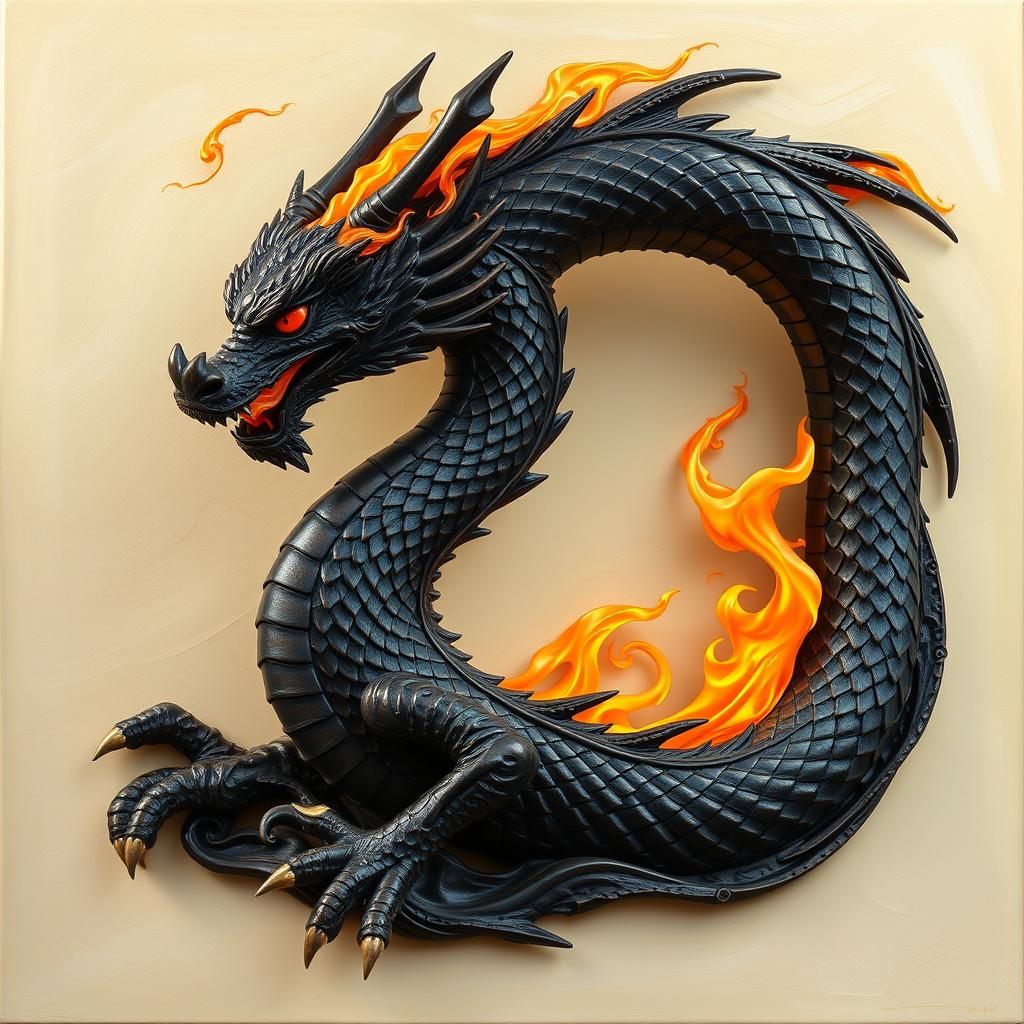 A mythical dragon