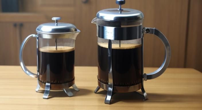 Two Friends Discuss Coffee in a Modern Setting