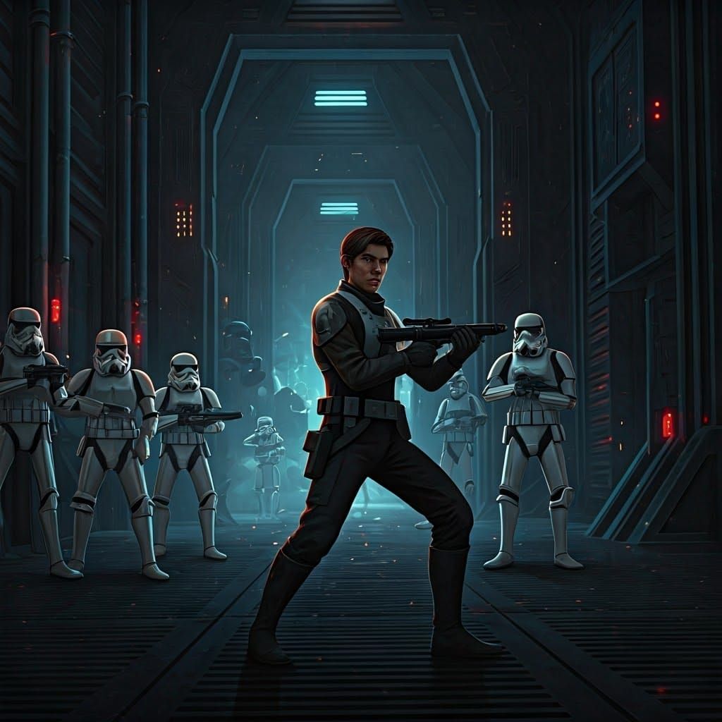 Kyle Katarn Battles Imperial Stormtroopers in a Gritty 90s S...