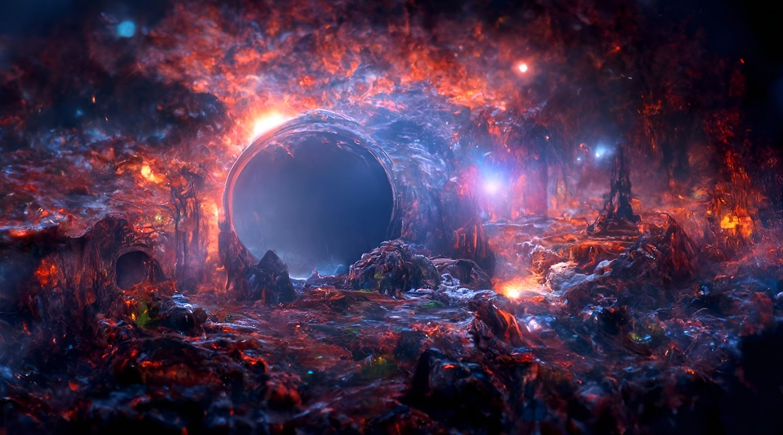 Cosmic Vortex in Starry Galaxy