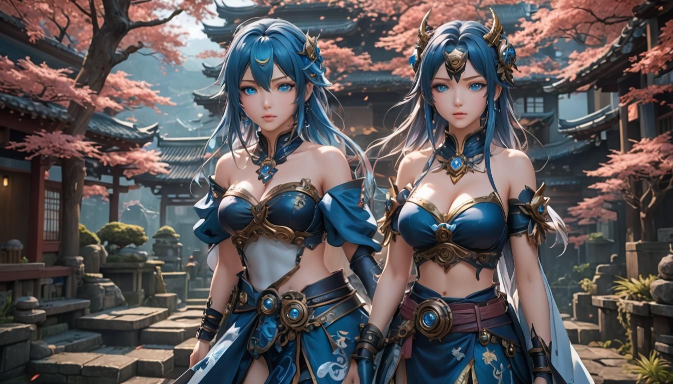 Surreal Anime Dream Girl in Vibrant Japanese Fantasy Art