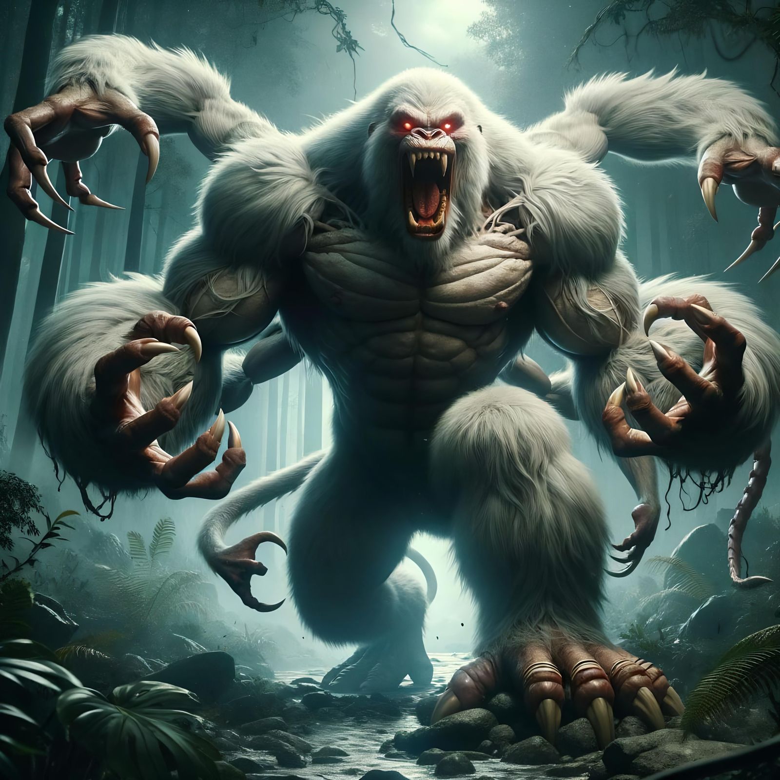 Epic Girallon: Ancient Jungle Beast Unleashed