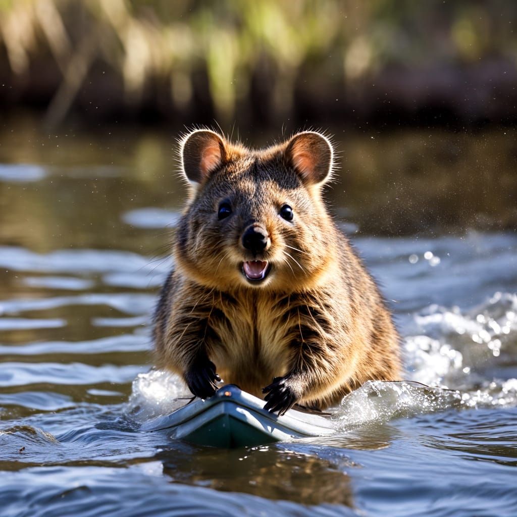 Quokka in a Nautical Adventure