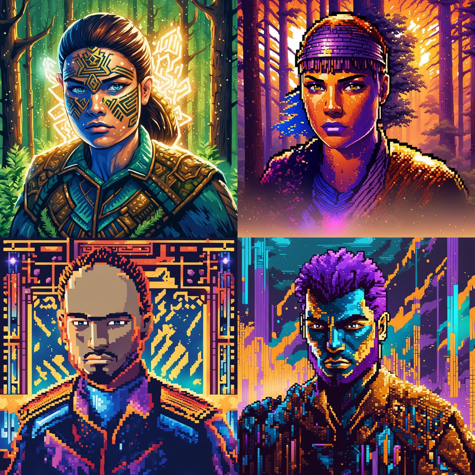 Pixel Art Fighter in Legendary Sega Genesis Color