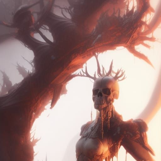 Intricately Detailed Dark Epic Concept Art