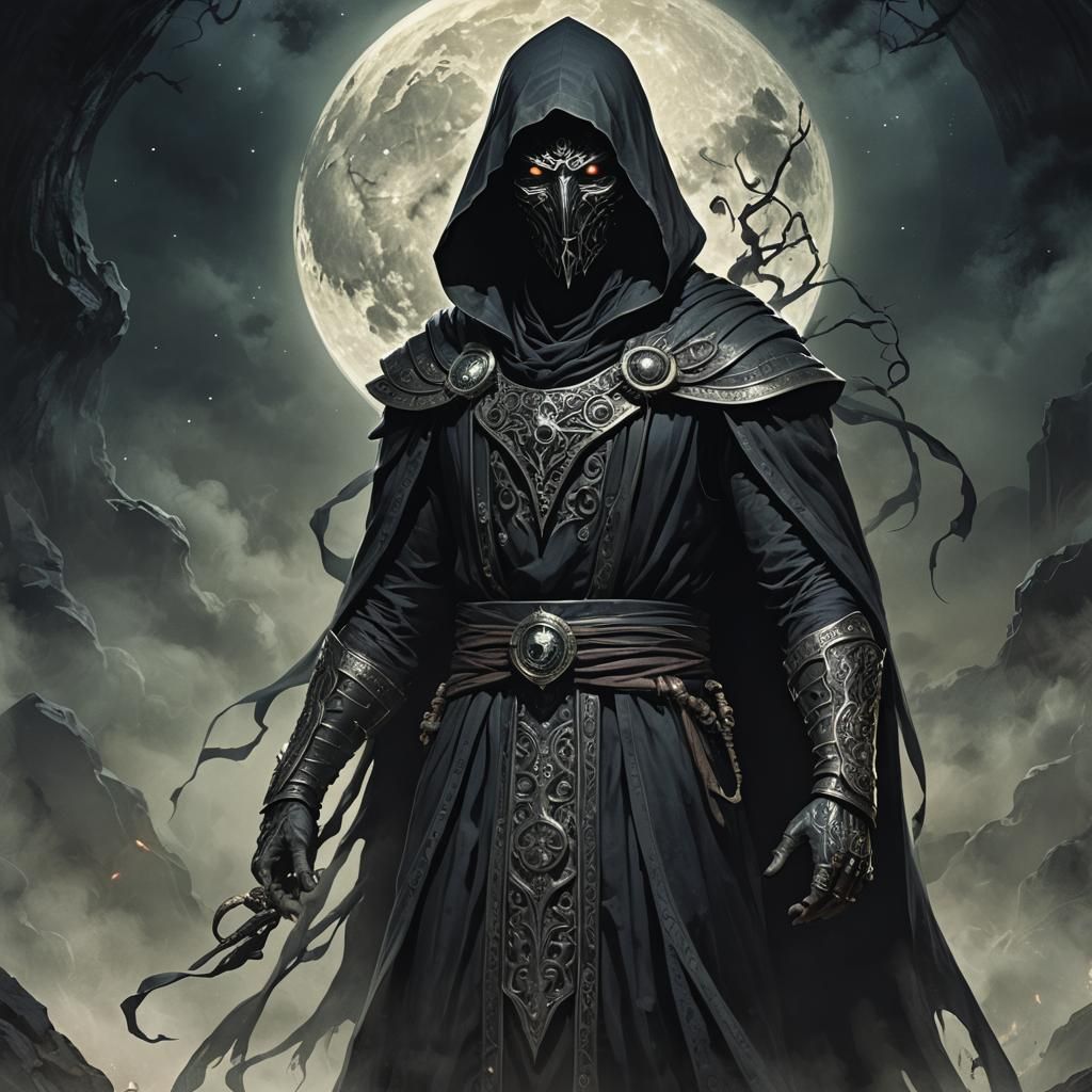 Sinister Shadow Sorcerer Delves into Moon Magic