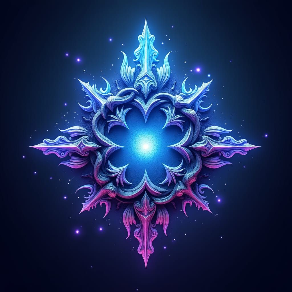 Epic Fantasy Logo in Dreamlike 1990s-Inspired Style