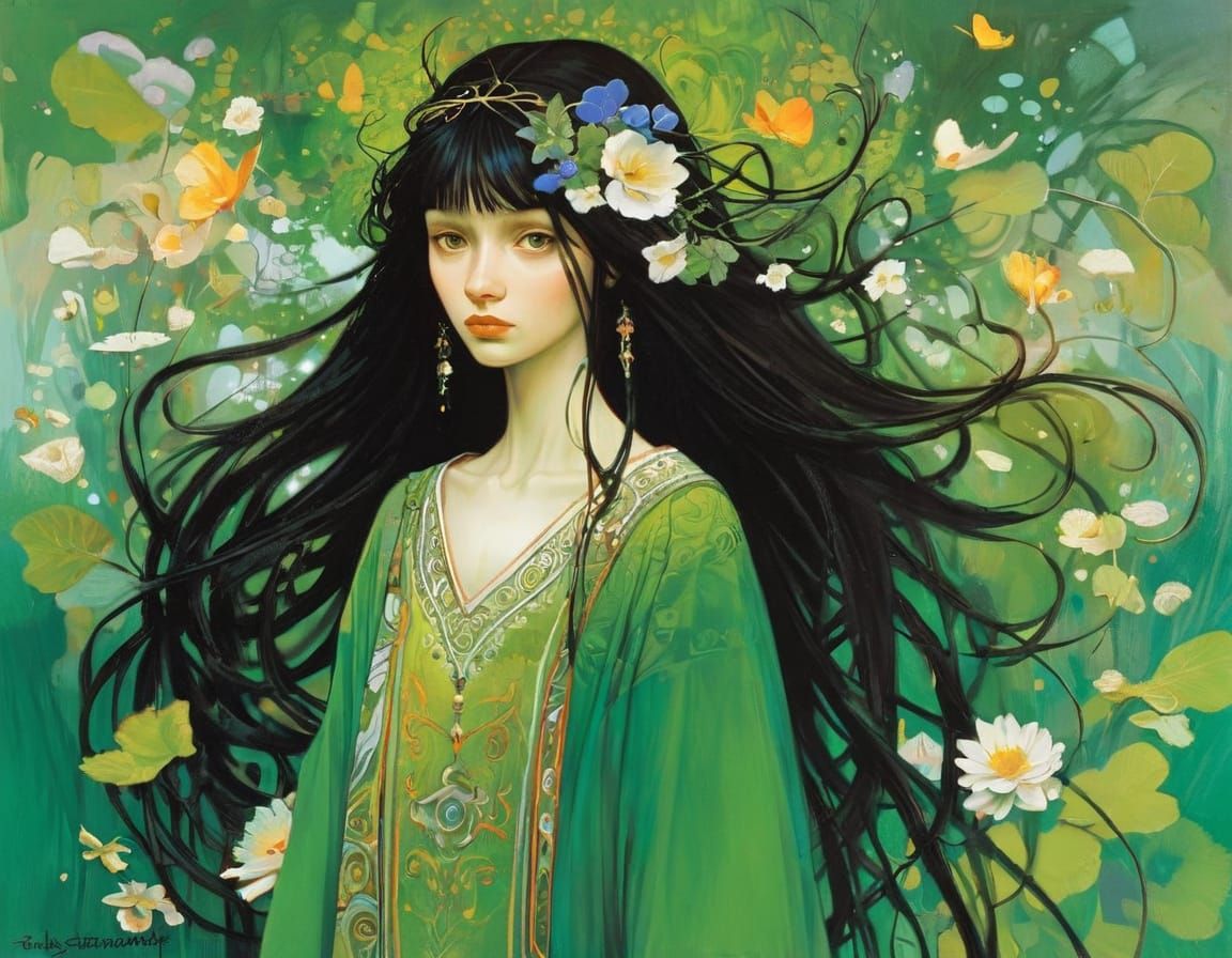 Dreamlike Portrait in Surreal Style