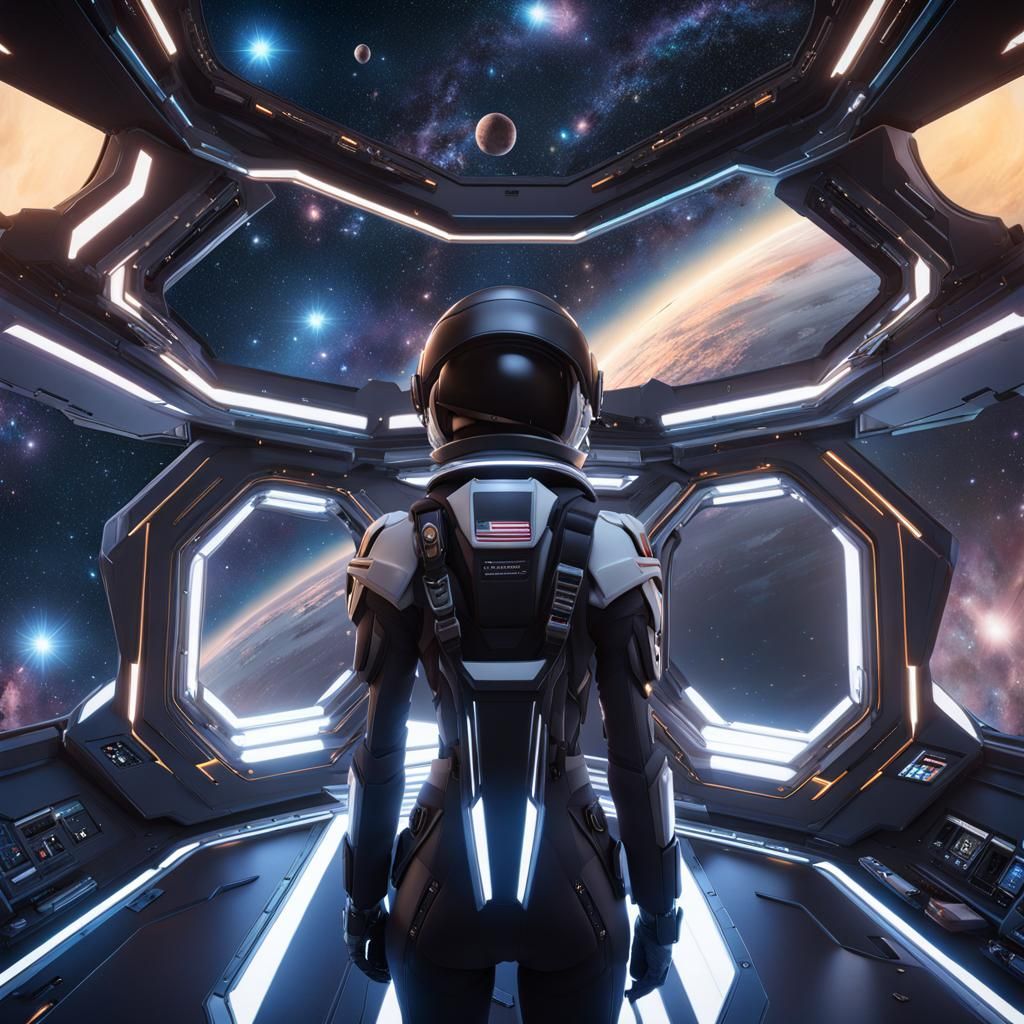 Cosmic Dreams in 3D Anime Style