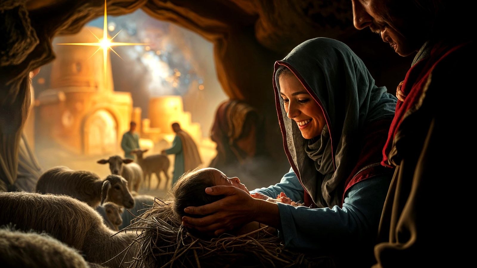 A Mother's Joy in a Sacred Moment