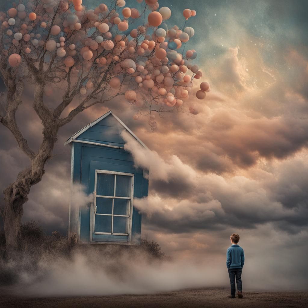 A Dreamlike Surrealistic Scene Unveils the Subconscious