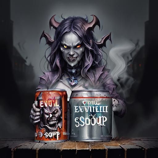 (Evil Can of Soup:2.0), demonic, poisoned, cursed, befouled,...