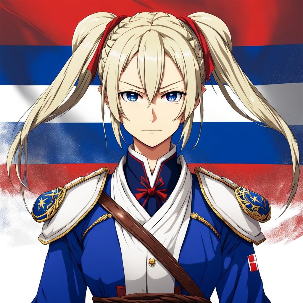 Slovak Republic in Anime Style with Japanese Manga Influence...