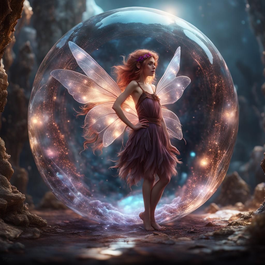Enchanted Fairy in Crystal Orb
