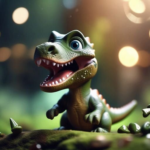 Joyful Prehistoric Creature