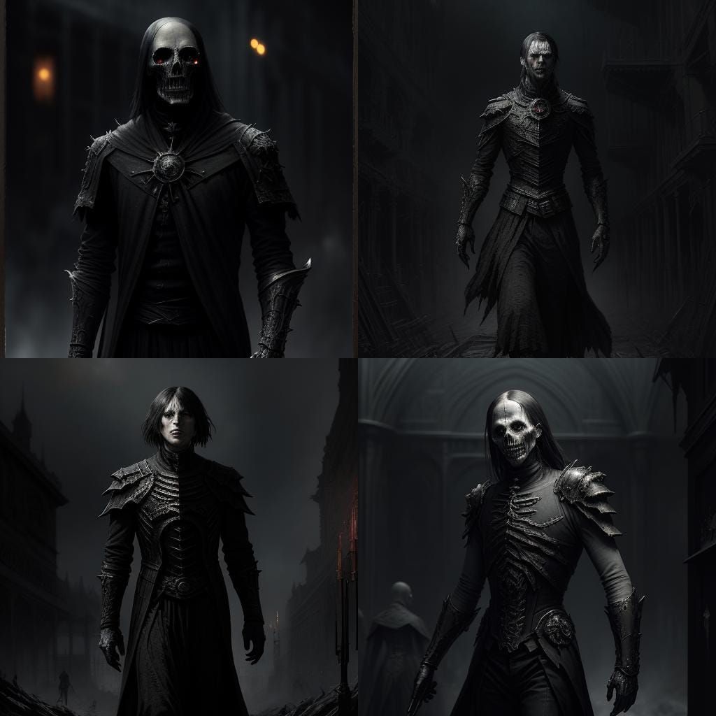 Sinister, Brutalist Creature in a Dark, Hyperdetailed Landsc...