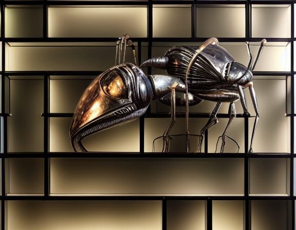 Hyperdetailed Alien Insectoids in National Geographic Style