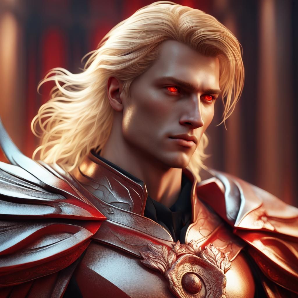 Ethereal Fantasy Angel in Warm Romantic Colors