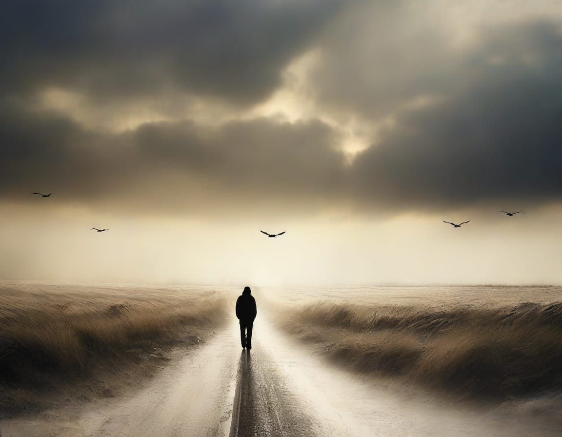 Dreamlike Mountain Landscape in Vibrant Colors