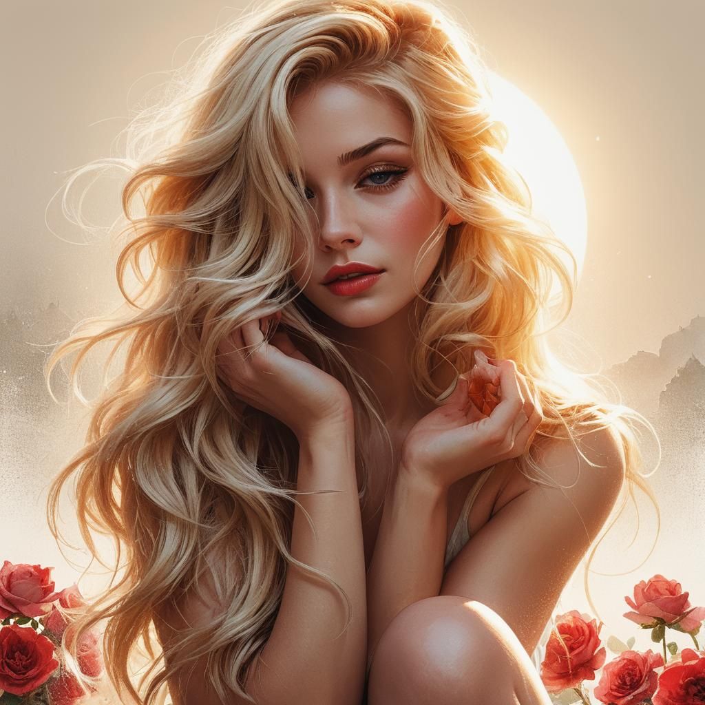 A Classic Beautiful Blonde Woman