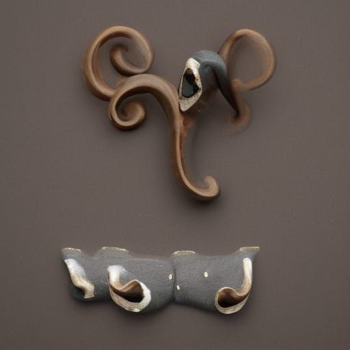 Abstract Art Piece in Unconventional Colors