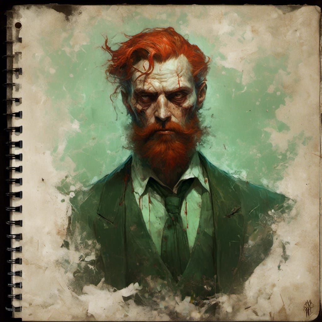 Sickly Reverend Confronts Regret in Macabre Portrait