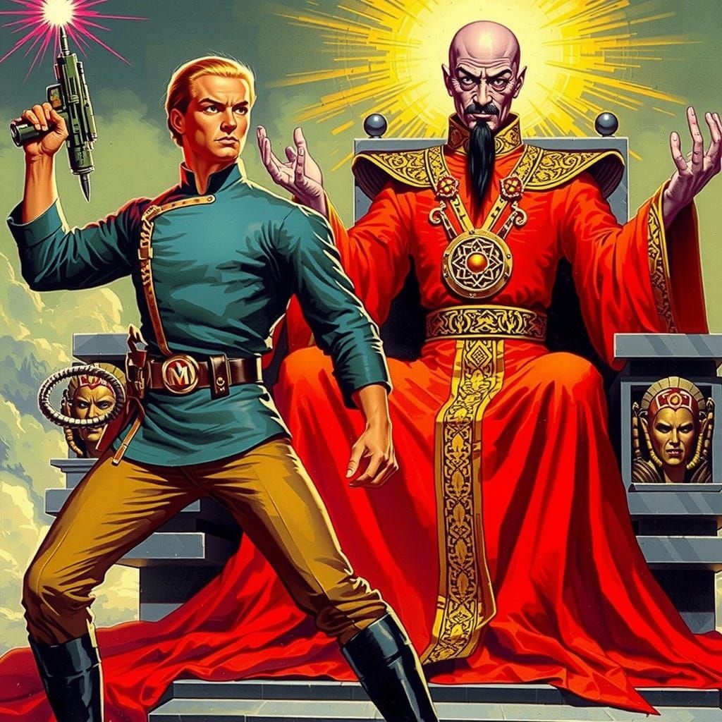 Flash Gordon Meets Ming the Merciless in Epic Pulp Magazine ...