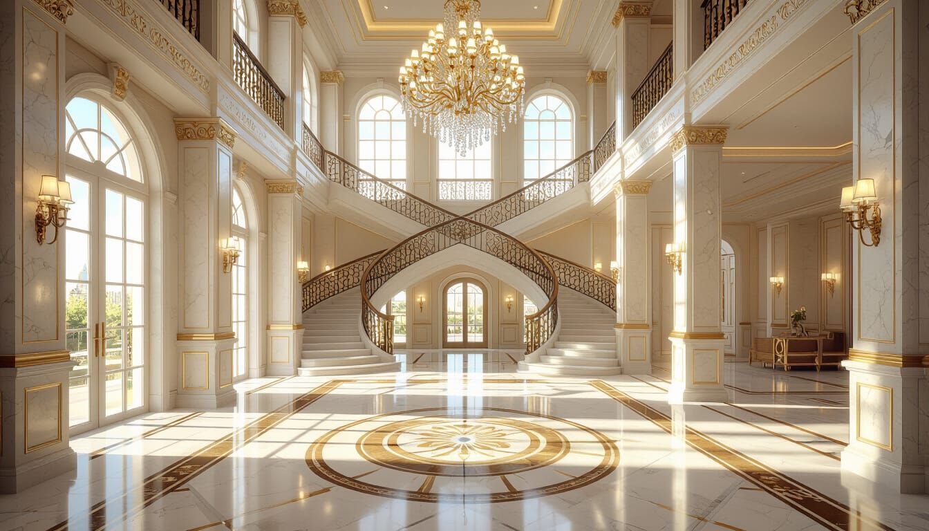 Grand luxury interior hall