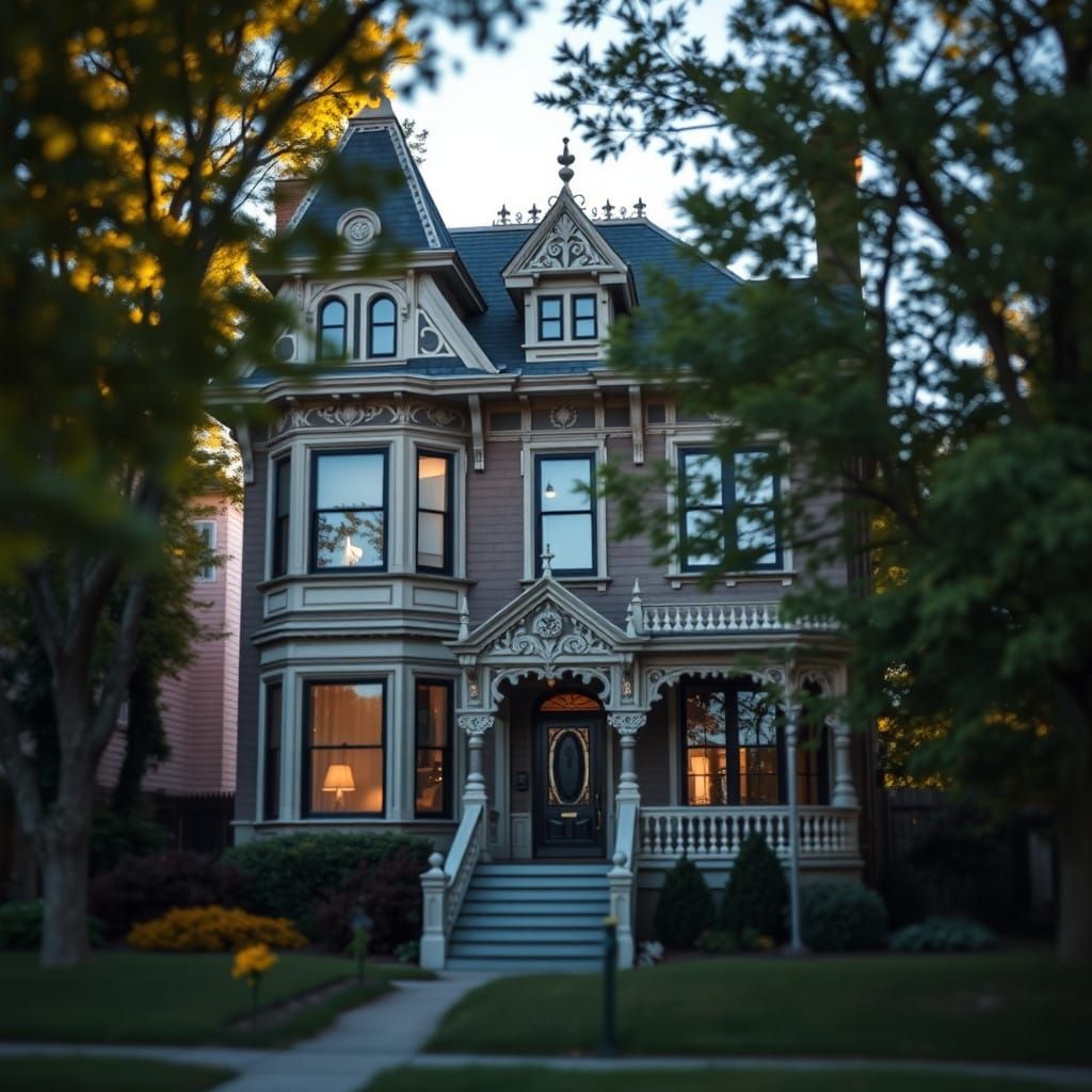 Victorian Home in Serene Suburban Setting