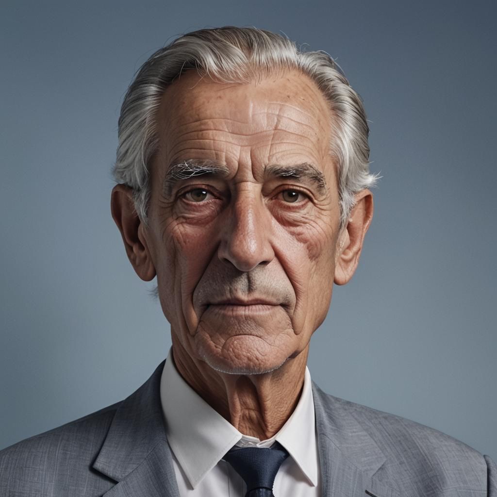 Dignified Caucasion Gentleman in European Fashion