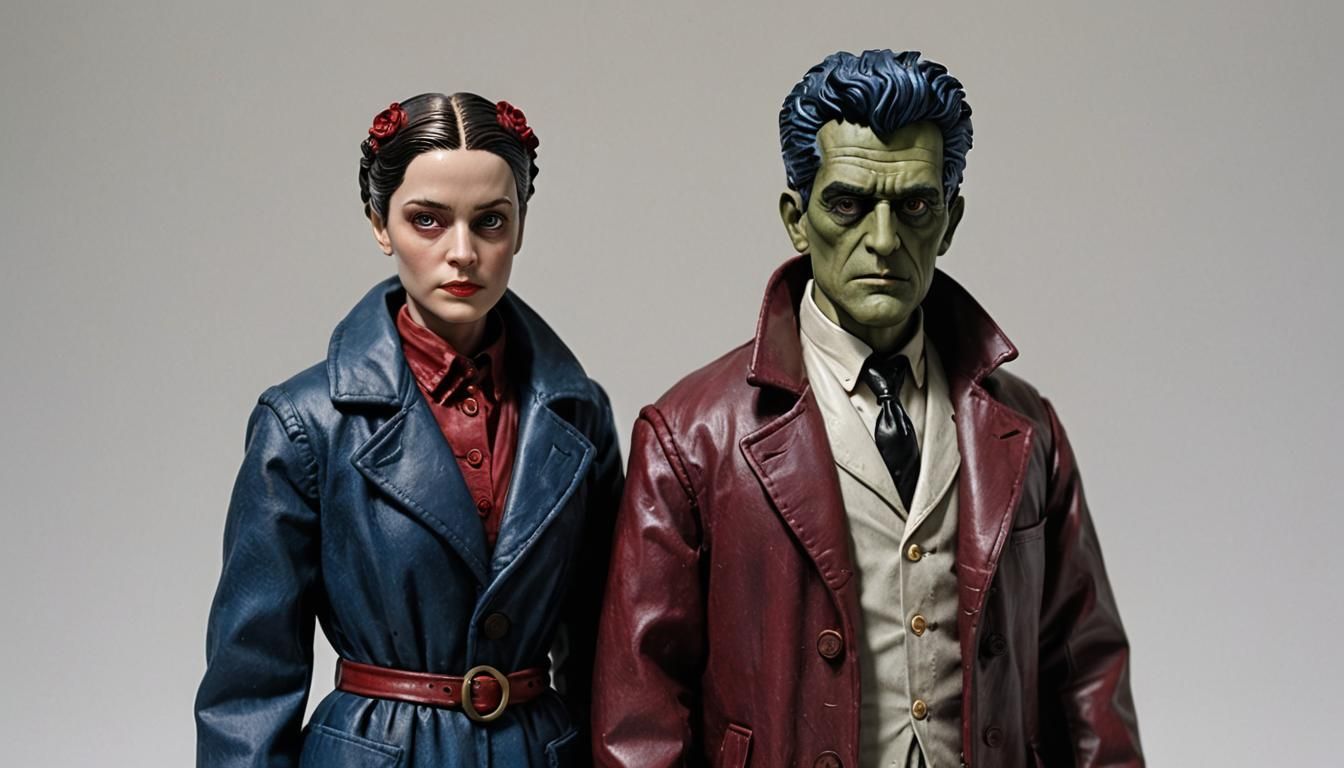 Godwin and Bella Baxter as Action Figures