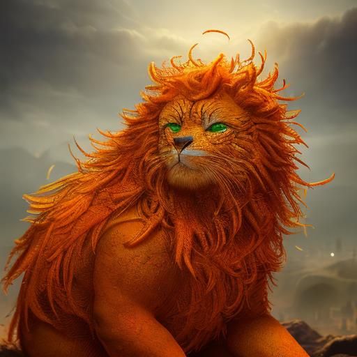 Donald Trump as a Cheeto in Golden Splendor