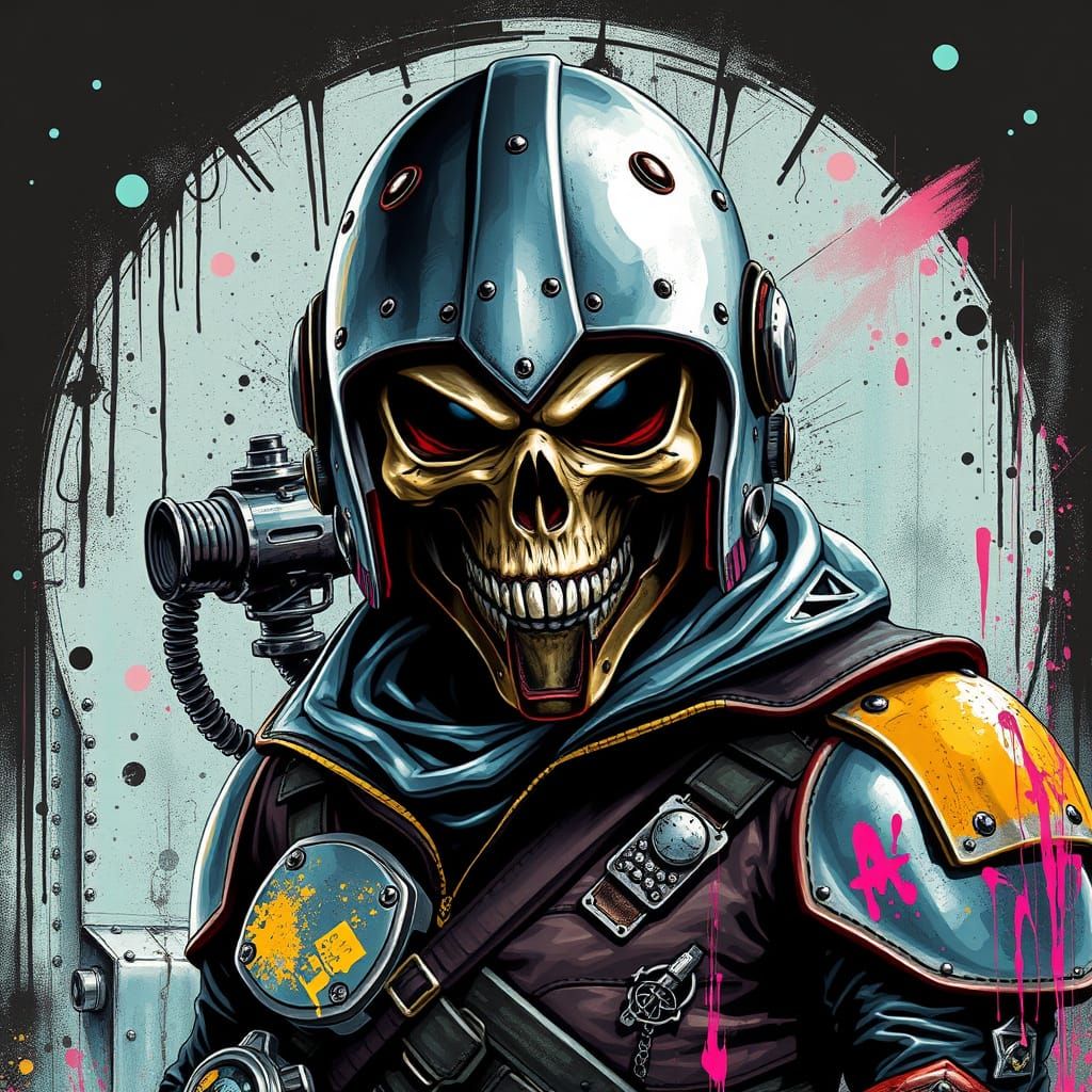 A futuristic warrior