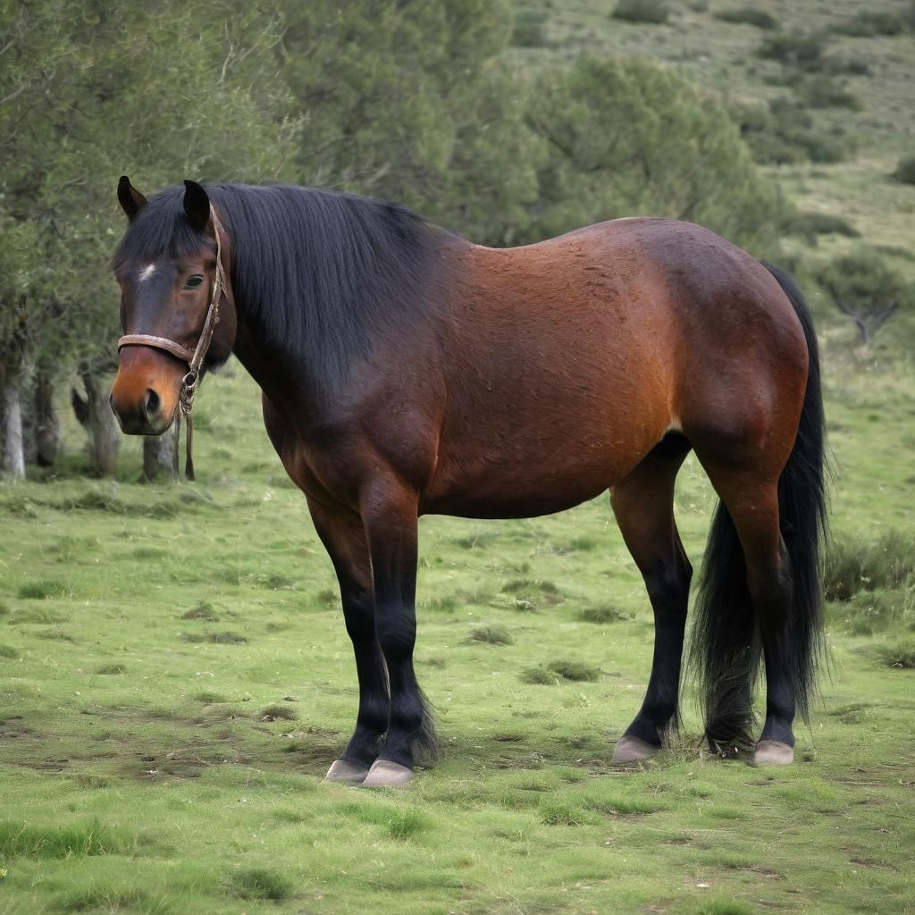 A Horse Beside a Lion