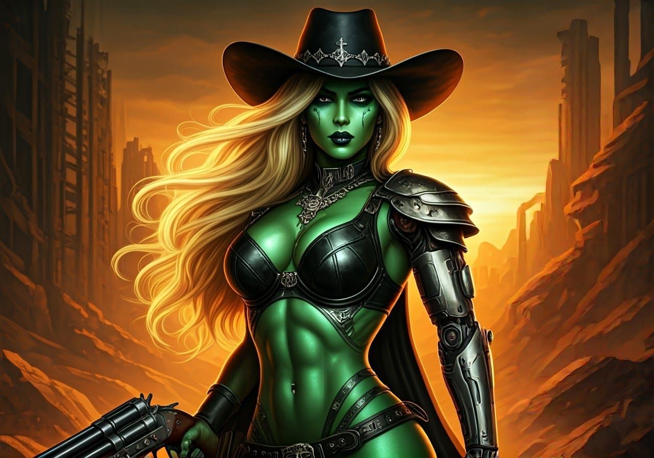 Female gunslinger v15