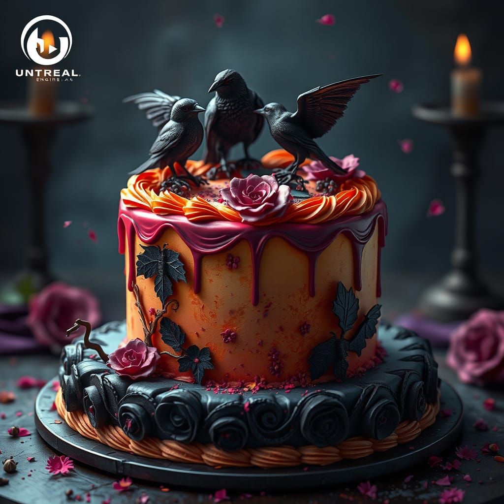 Surreal Cake Revealed in Dark Fantasy Style