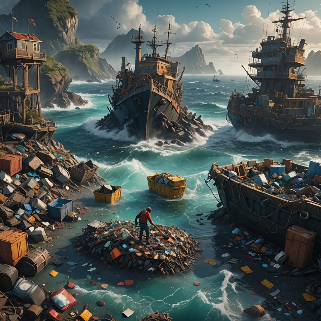Magical Ocean Cleansing in Vibrant Splendor