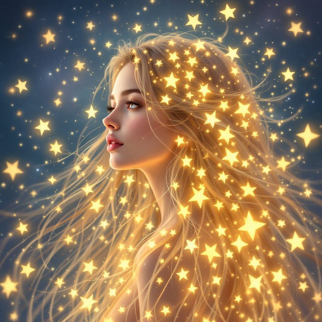 Glowing Celestial Goddess