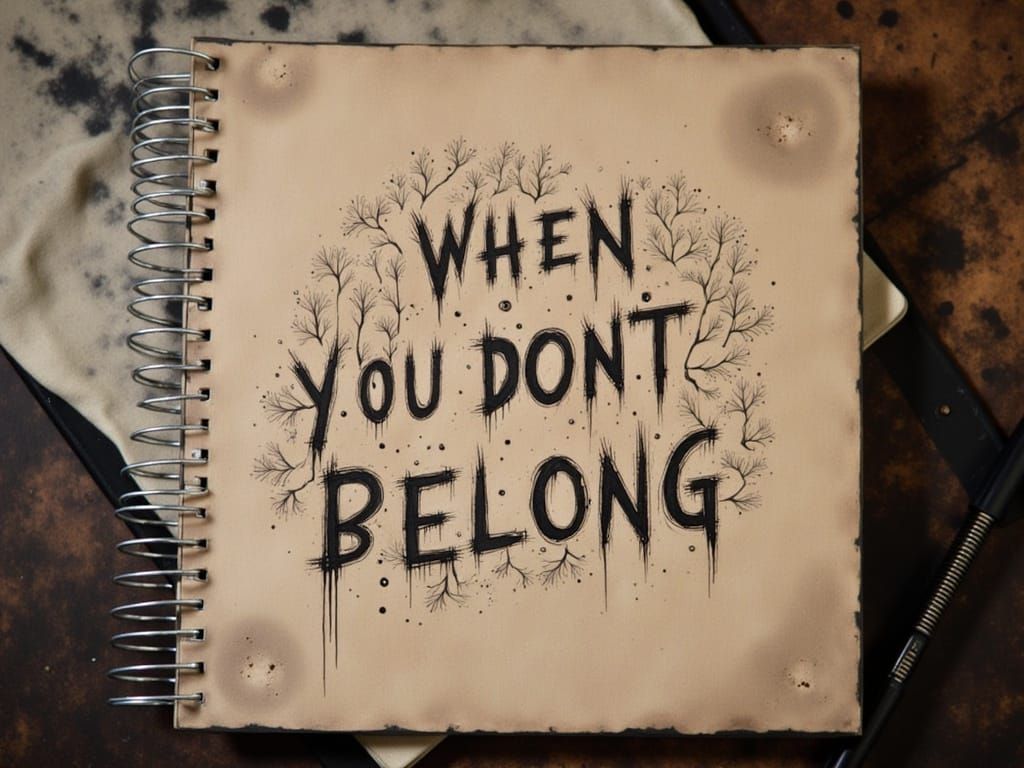 Ethereal Alien Landscape in Moody Flux Art