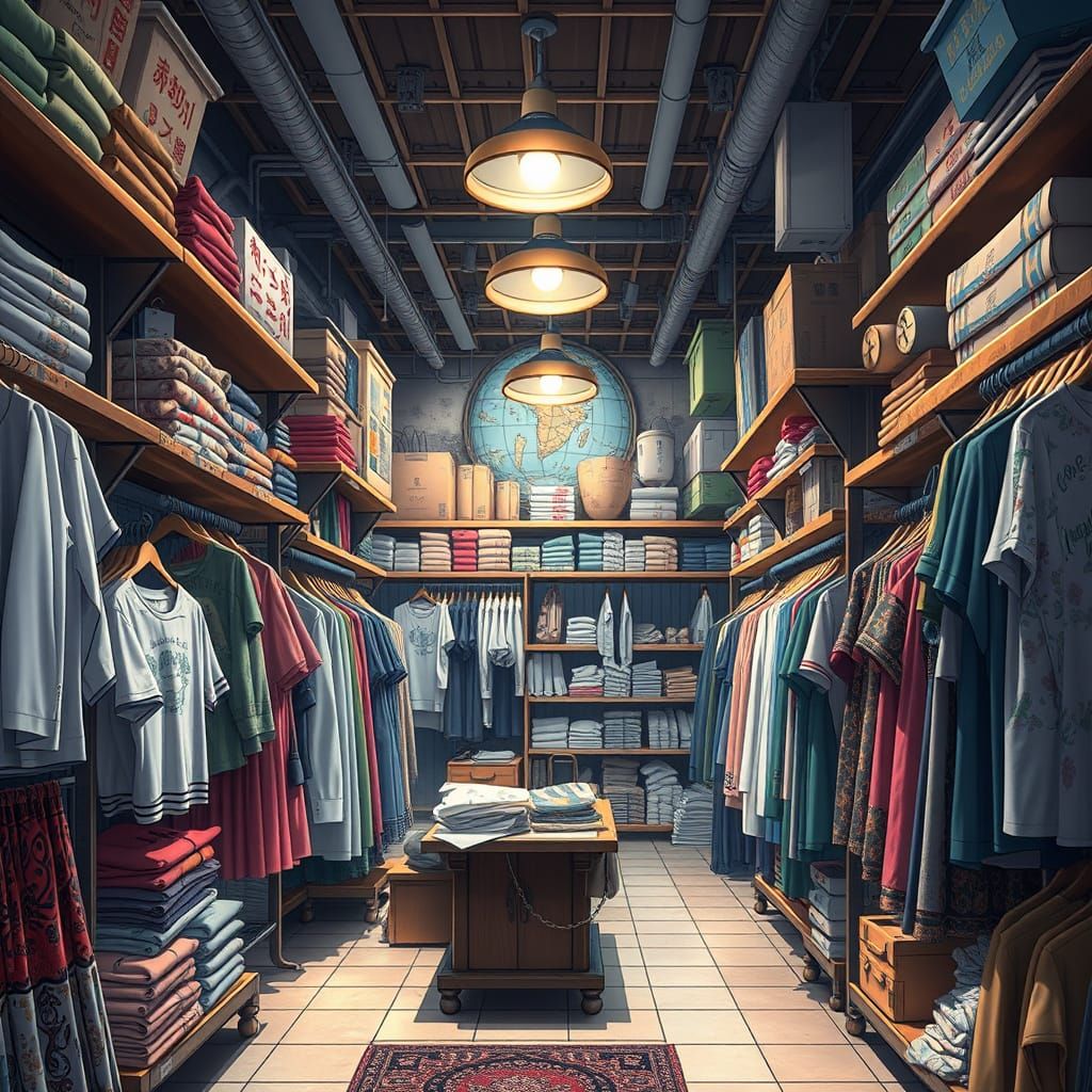 Anime Department Store Interior in Vivid Detail